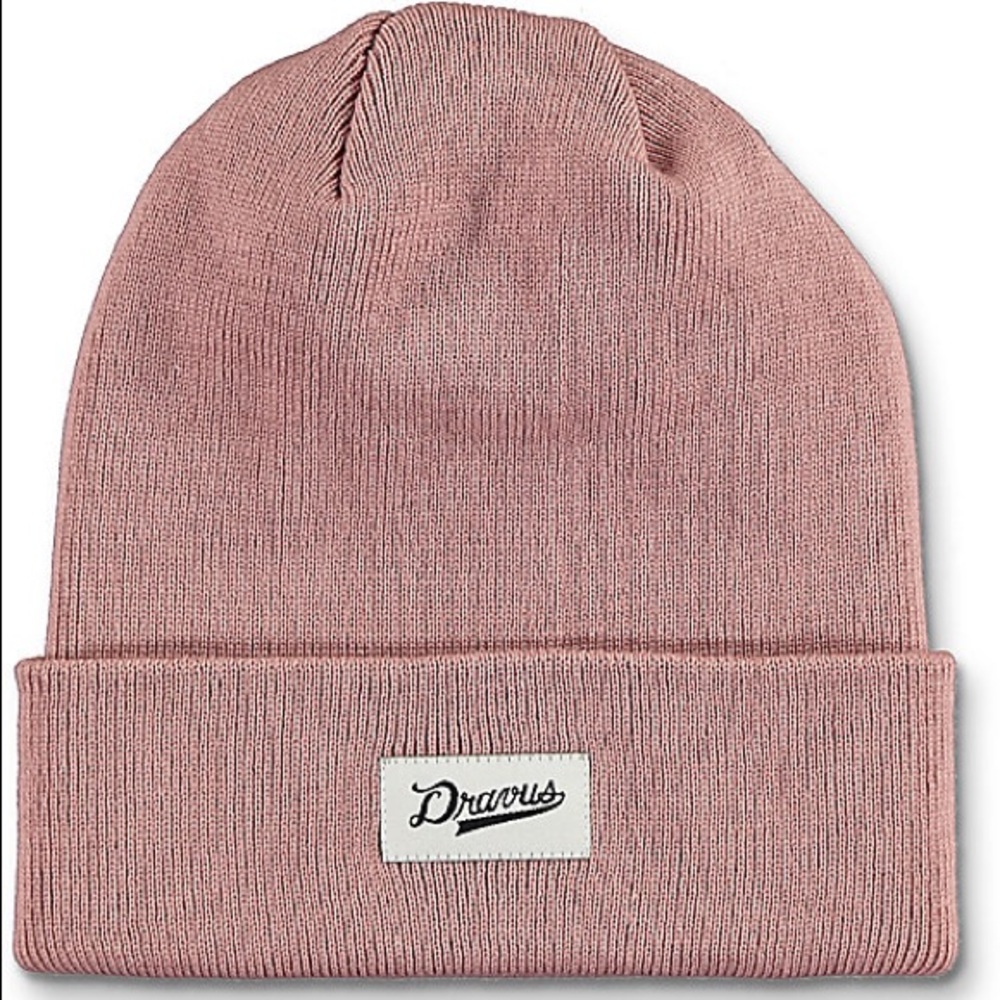 Dravus Alden Dusty Pink Cuff Beanie